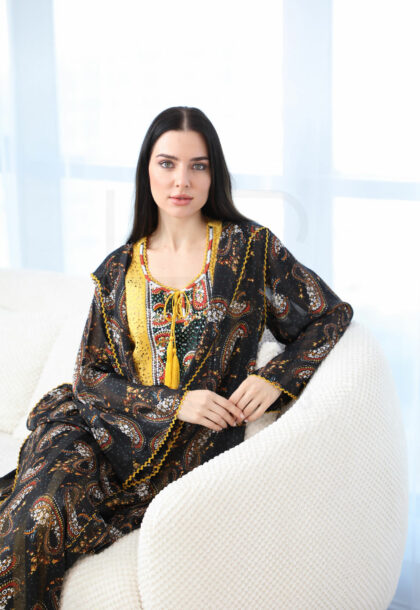 Traditional Two-Piece Kaftan Set – Elegant Embroidered Collection