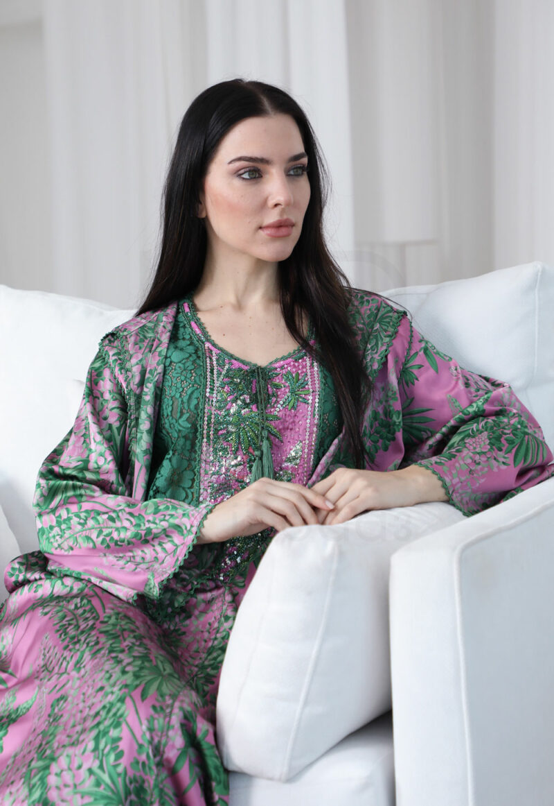 Traditional Two-Piece Kaftan Set – Elegant Embroidered Collection - Image 2