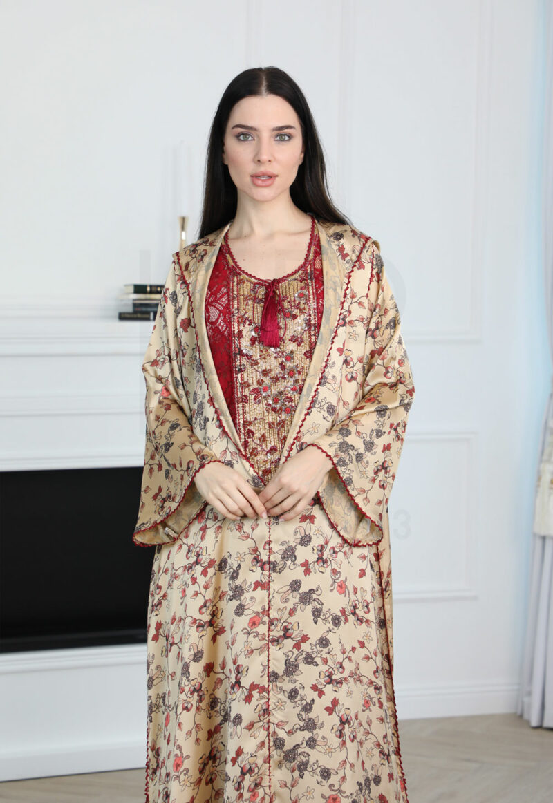 Traditional Two-Piece Kaftan Set – Elegant Embroidered Collection - Image 6