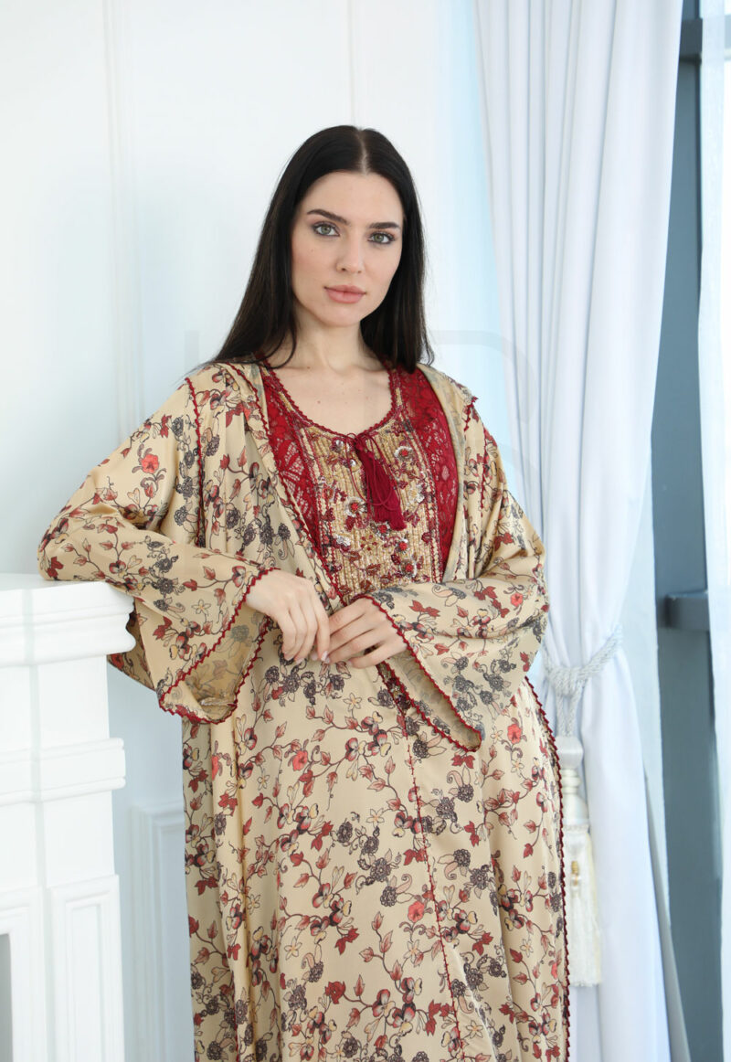Traditional Two-Piece Kaftan Set – Elegant Embroidered Collection - Image 9